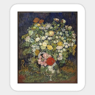 Bouquet of Flowers in a Vase Sticker